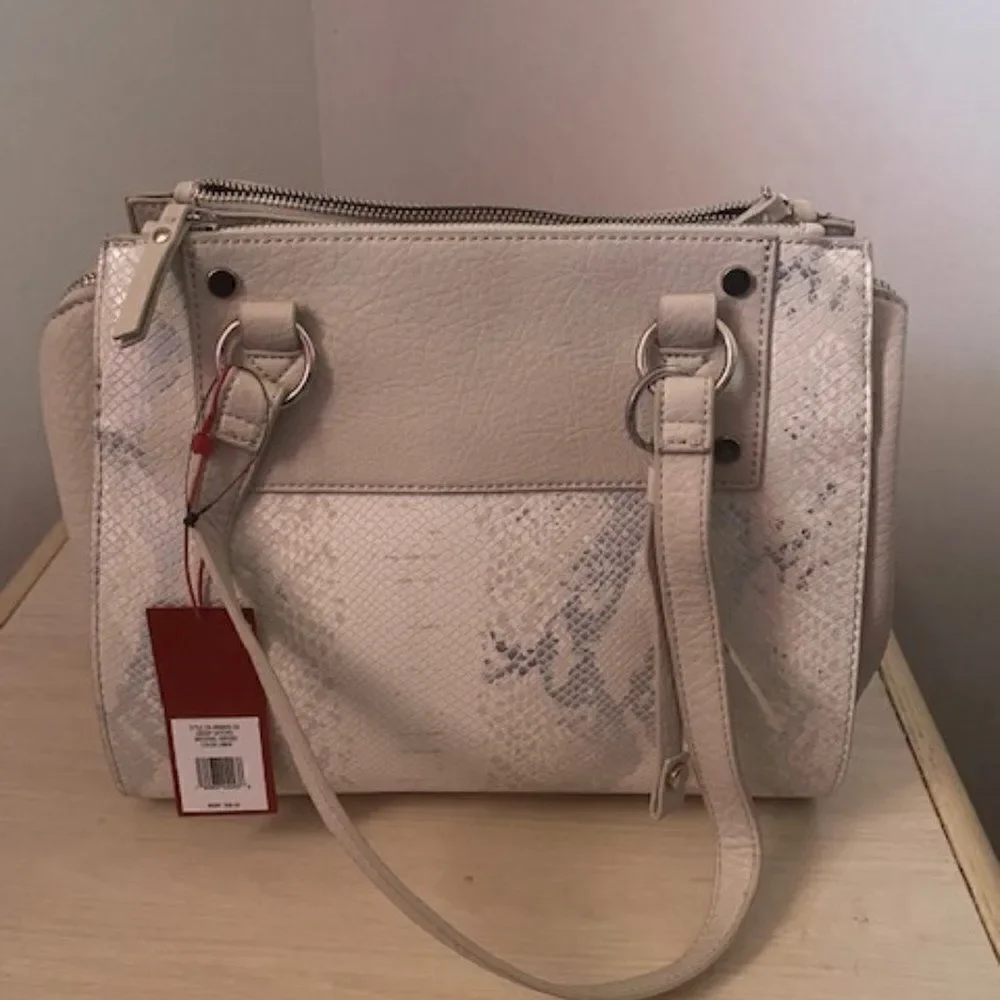 ENZO Angiolini Eb Namias Snakeskin print satchel